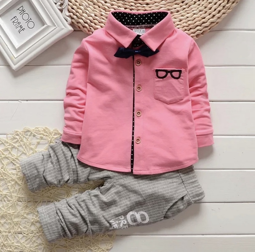  Gentleman Set 2 pieces Autumn Suit Child Clothing Baby Boy Clothing